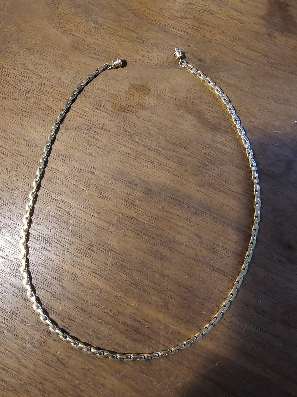 Vintage/1990's Unisex 18 Inch Gold Tone Rope Chain Necklace w/Barrel Closure